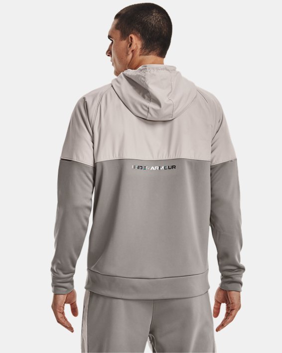 Men's Armour Fleece® Storm Full-Zip, Gray, pdpMainDesktop image number 1